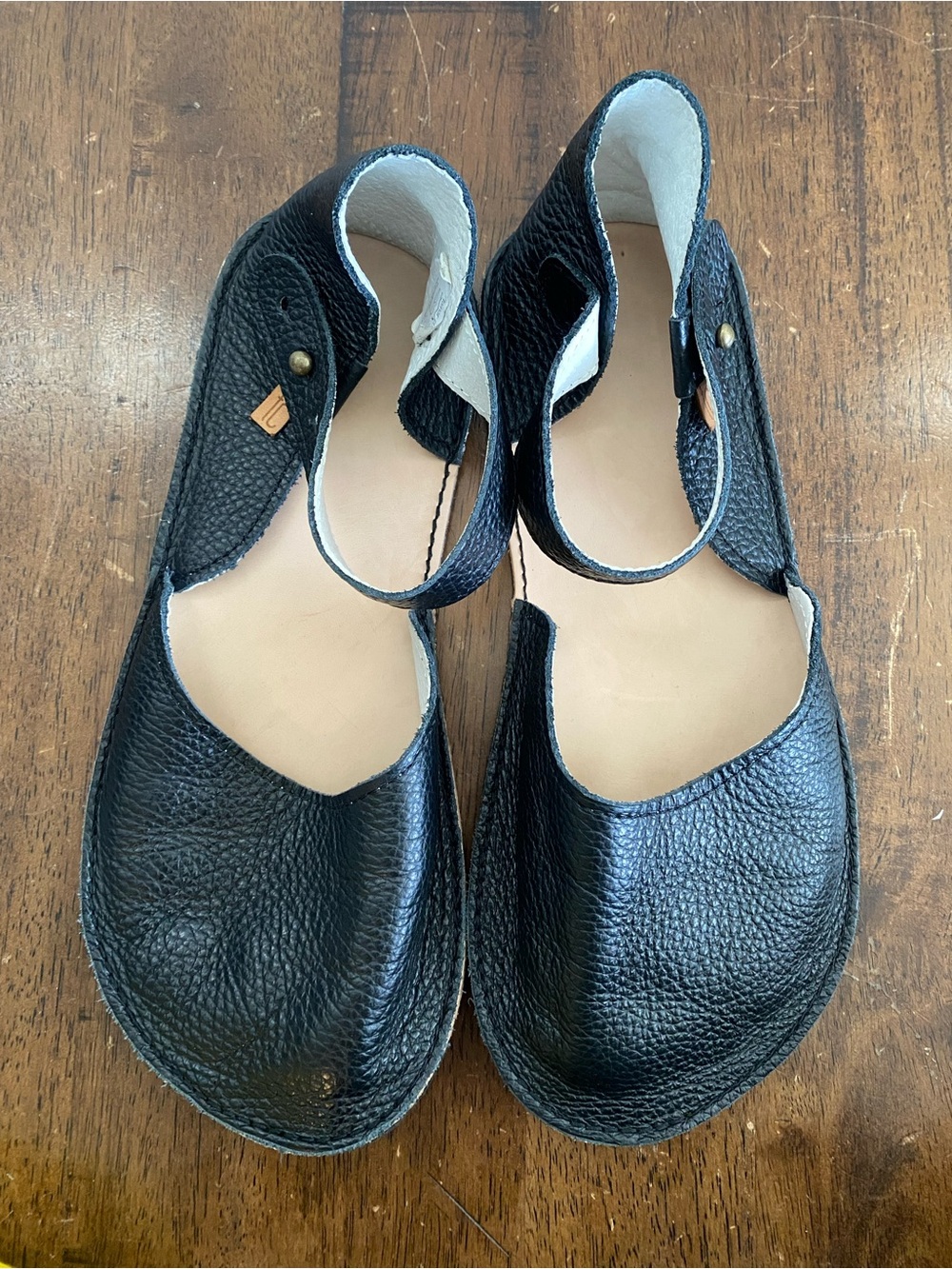 Leather Barefoot Mary Janes